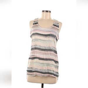 Romeo & Juliet Couture Taupe Striped Blouse